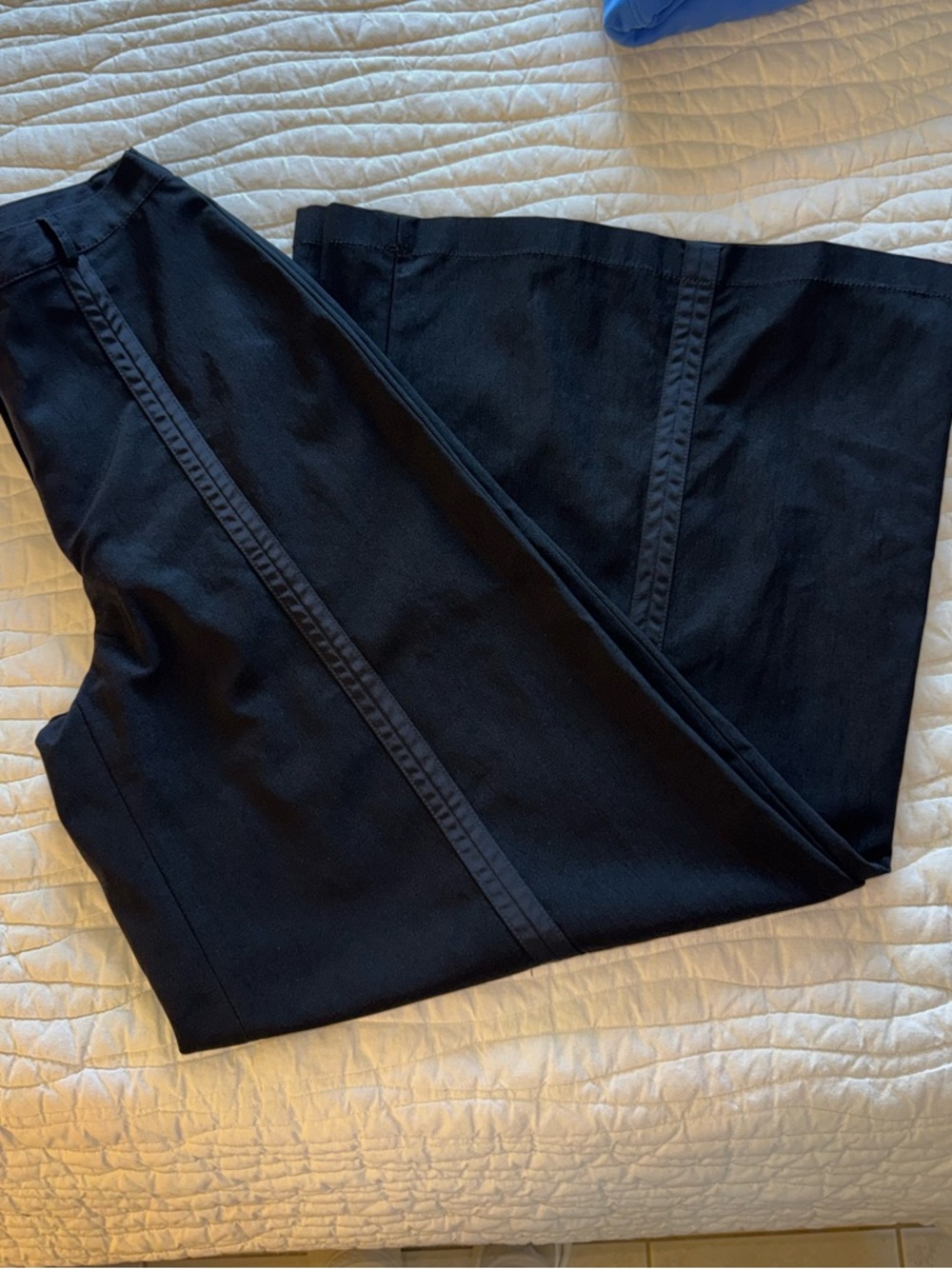 Ivan Grundahl Copenhagen Black Wide Leg Pants Architectural Seam US Size 4